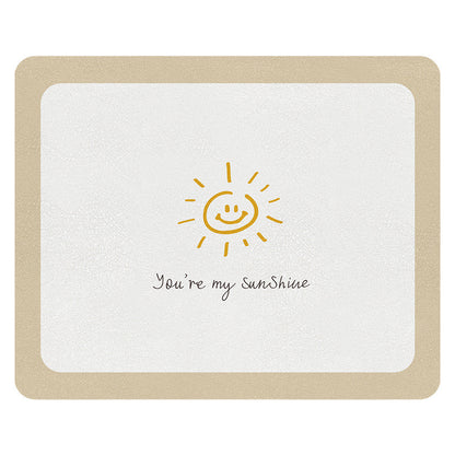 ‘You’re My Sunshine‘ Absorbent Kitchen Drying Mat - Multi-Purpose Countertop Protector, 40x50cm