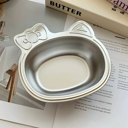 Bow-Shaped Stainless Steel Bowl - 400ML