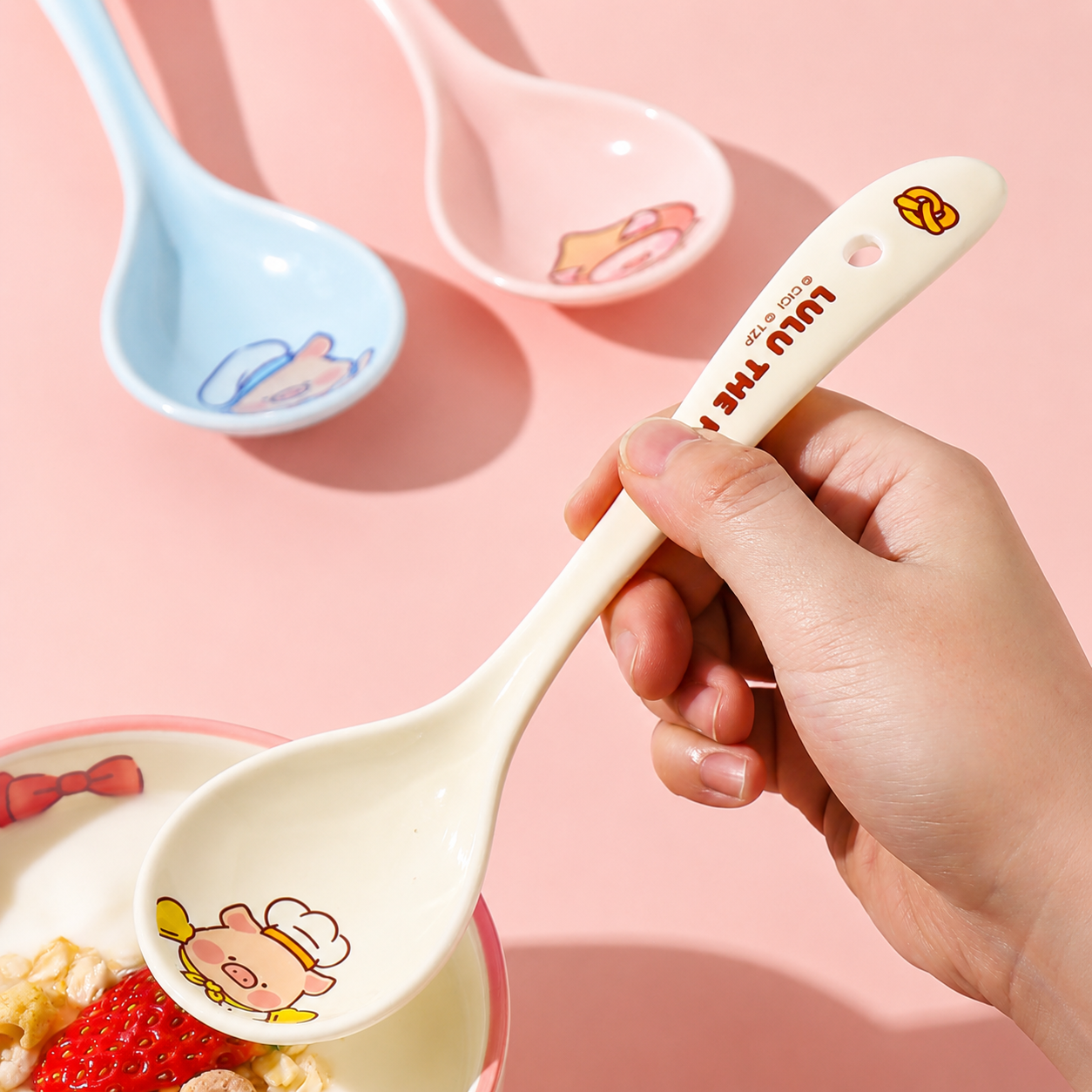 Lulu the Piggy Ceramic Soup Spoon – Official Licensed