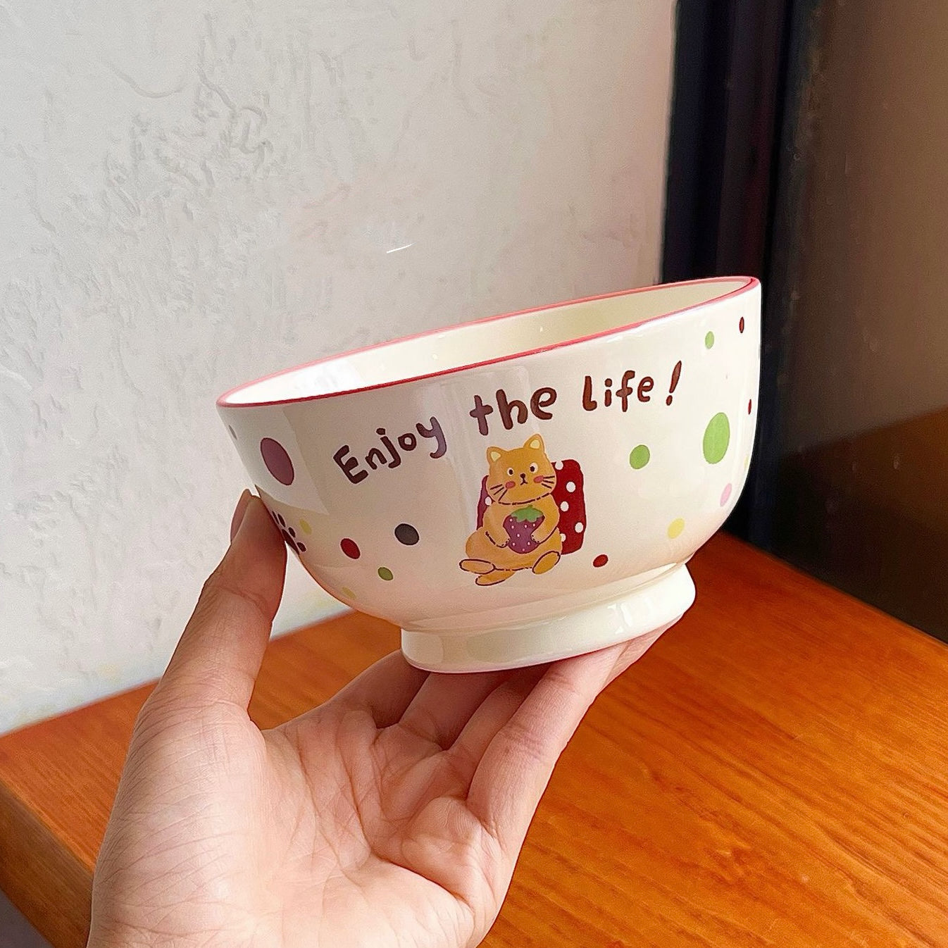 Cute Animal Party Ceramic Cereal Bowl - 5 Designs, 350ML