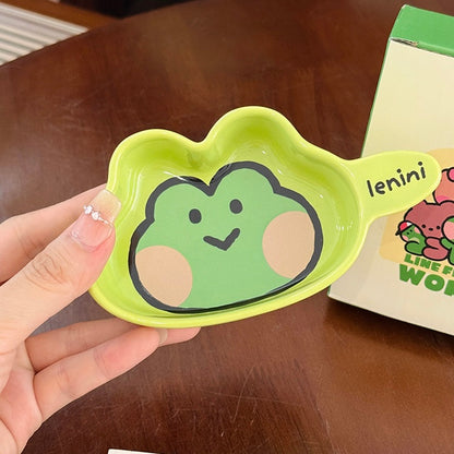 Brown Bear Family Ceramic Sauce Dish