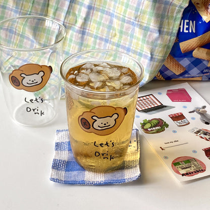 Adorable Bread Puppy Glass Mug - 470ML Capacity