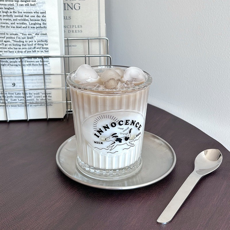Milk Dog Glass Cup – 350ML Capacity