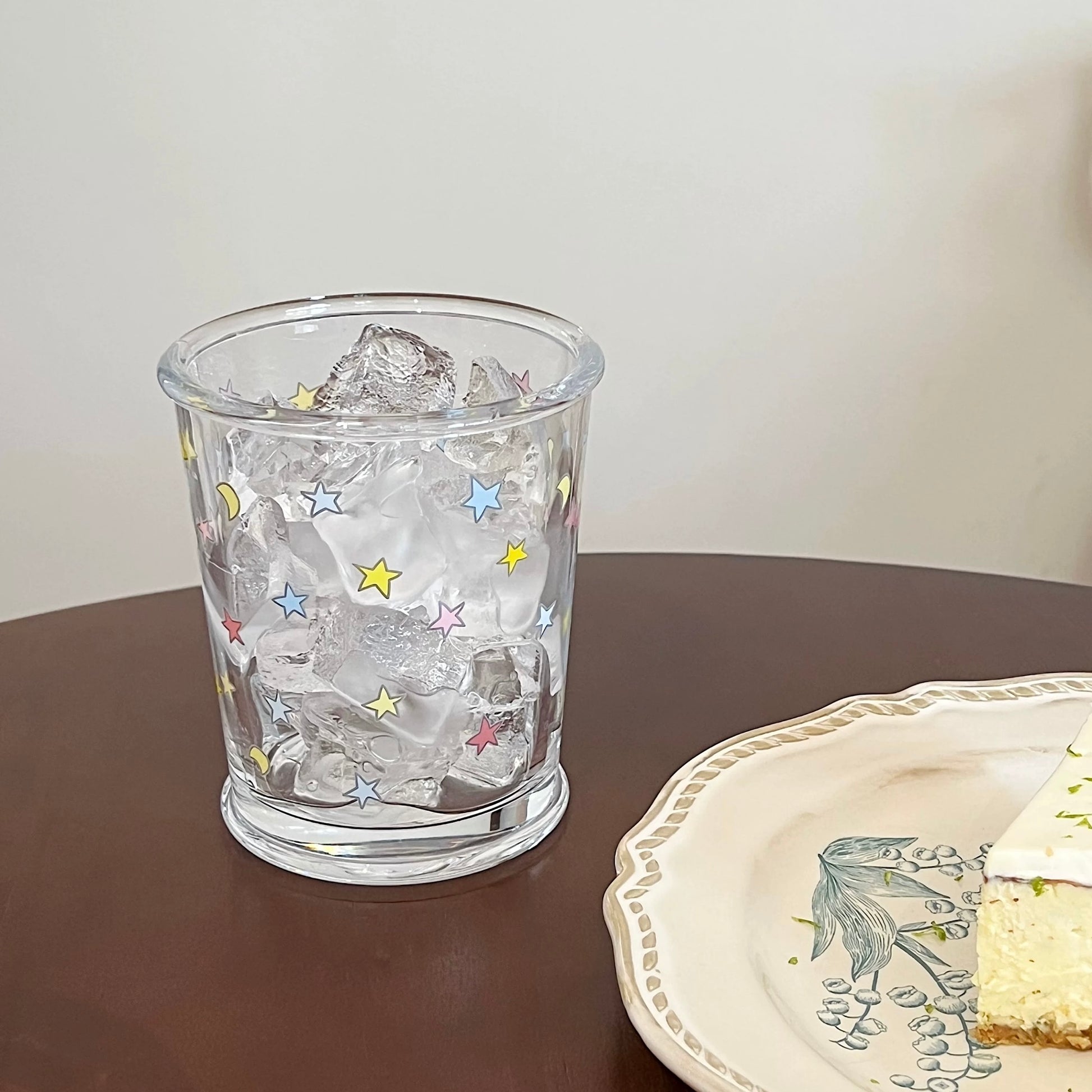 Colorful Starry Glass Cup – 350ML Capacity