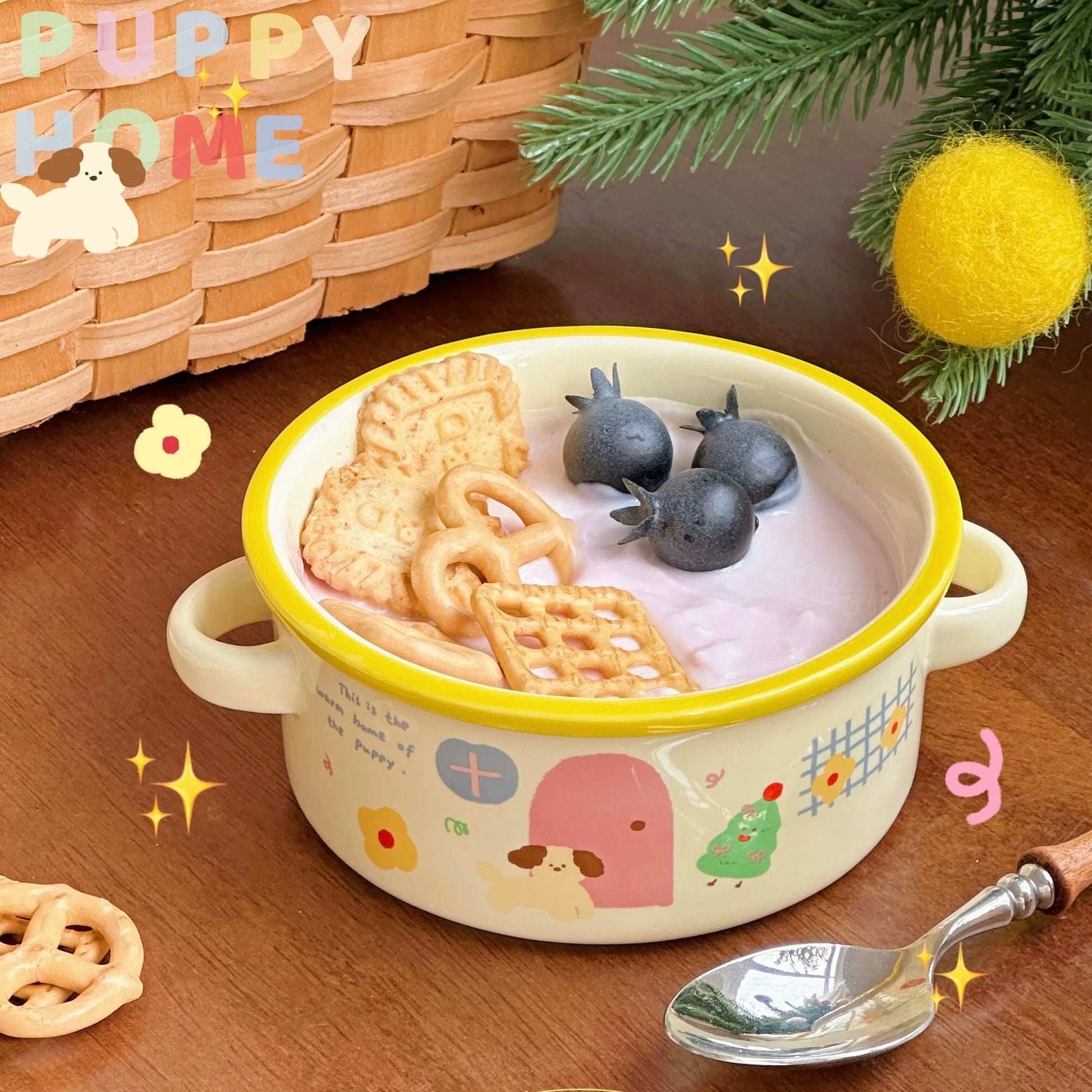 Puppy Home Ceramic Cereal Bowls – 250ML