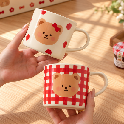 Sweetheart Bear Ceramic Mug Gift Set – 400ML, Set of 2