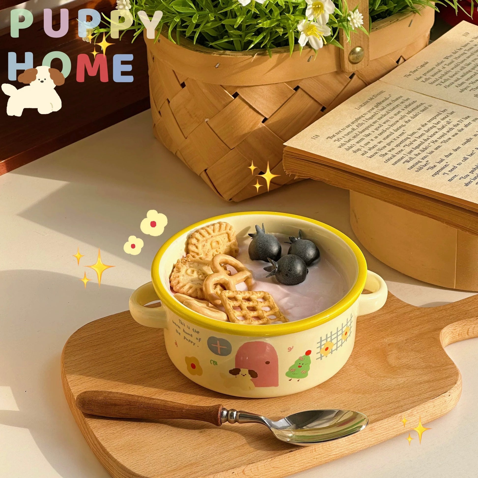 Puppy Home Ceramic Cereal Bowls – 250ML