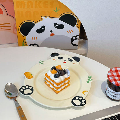 Animal Series Ceramic Dessert Plates – 3 Adorable Designs | Perfect for Gifting