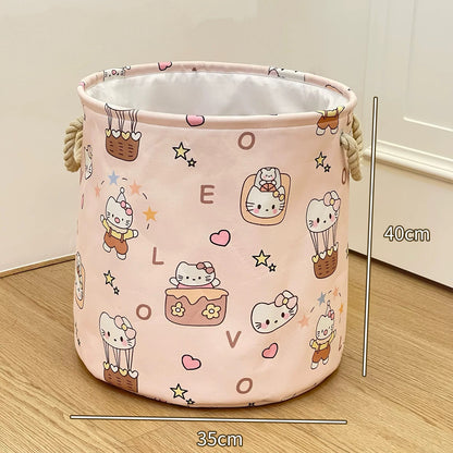 Kitty Cat Linen Storage Bag - Foldable & Water-Resistant