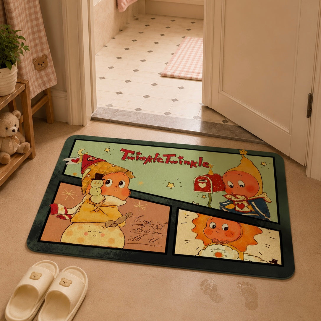 Twinkle Star Bathroom Absorbent Mat – 40x60cm / 50x80cm
