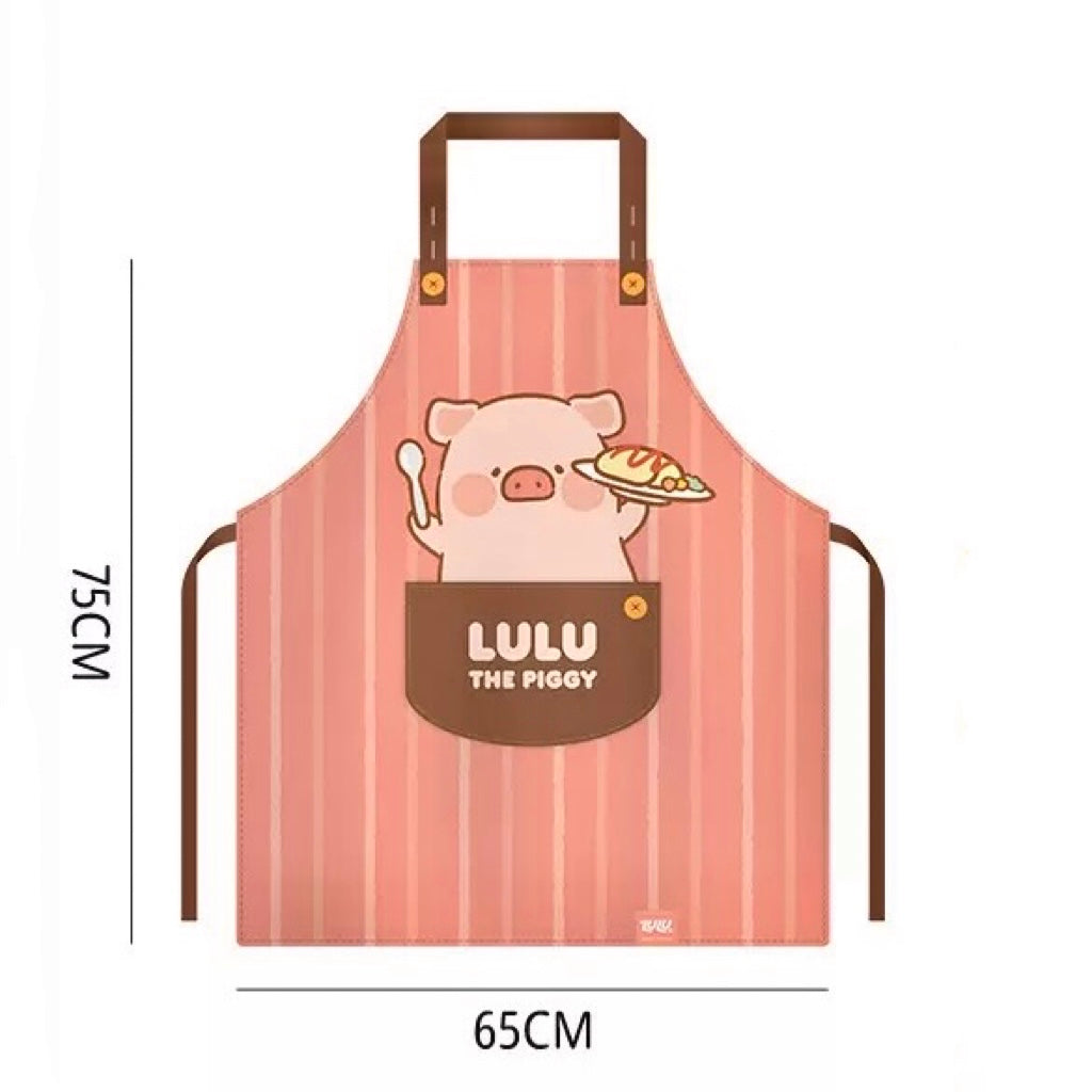 Lulu Piggy Series Cooking Apron with Adjustable Neck Strap
