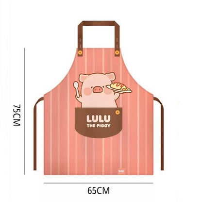 Lulu Piggy Series Cooking Apron with Adjustable Neck Strap