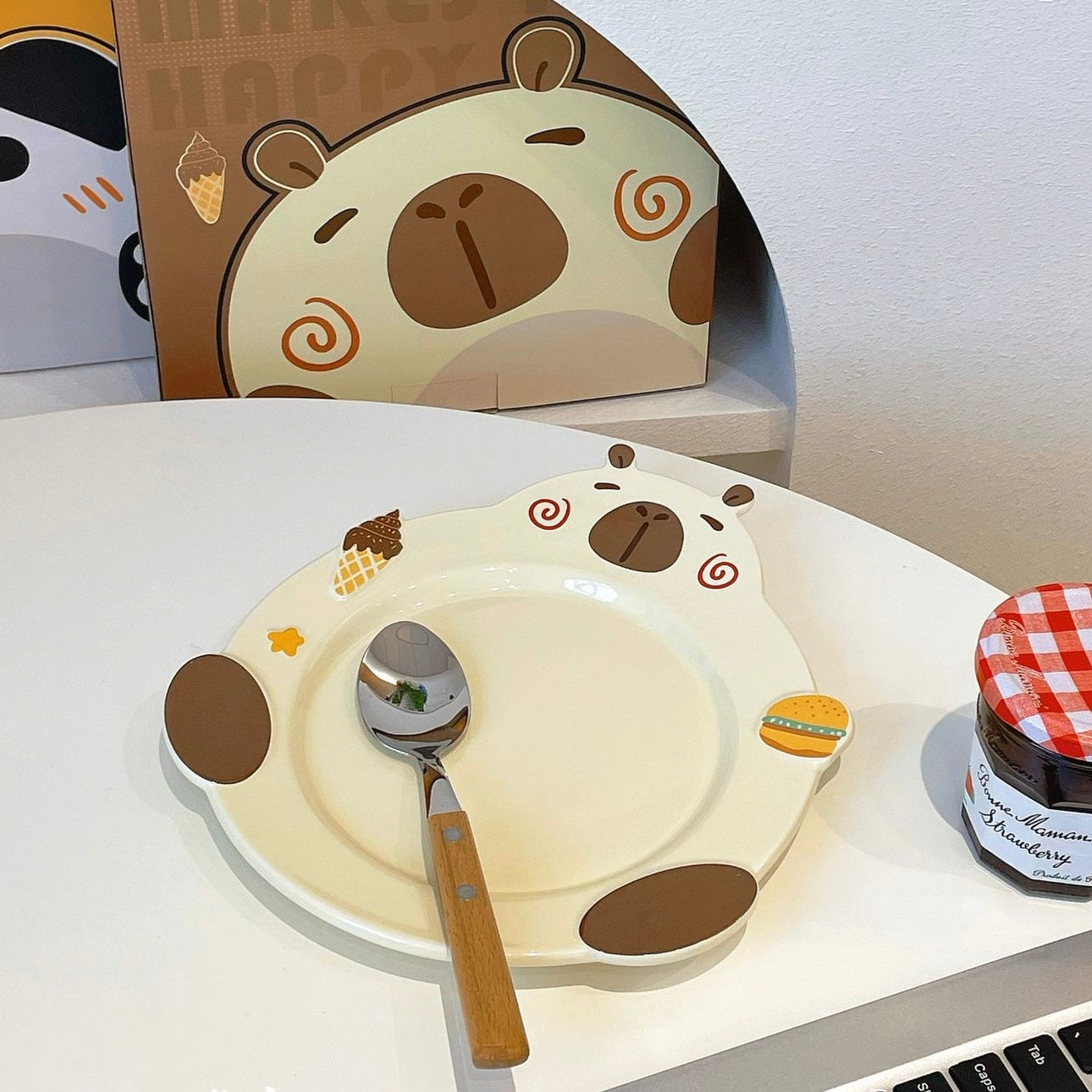 Animal Series Ceramic Dessert Plates – 3 Adorable Designs | Perfect for Gifting