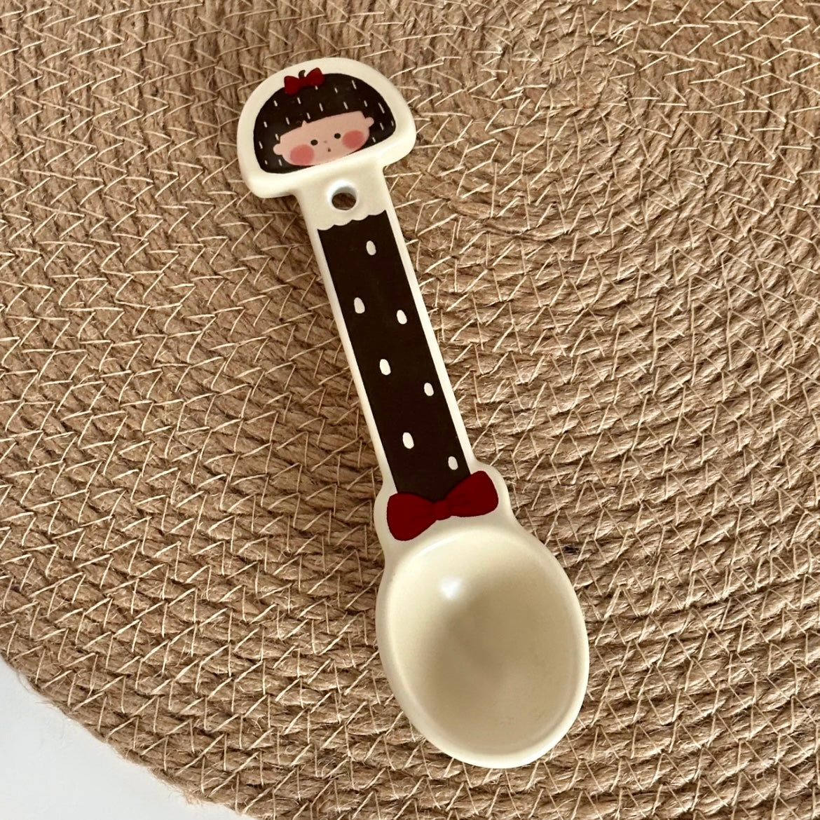 Cute Dessert Ceramic Spoon - Bread & Girl Design