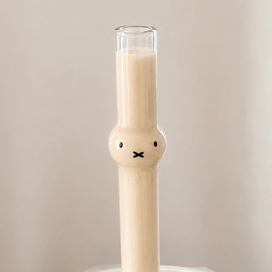 Reusable Miffy Bunny Glass Straw – 21CM