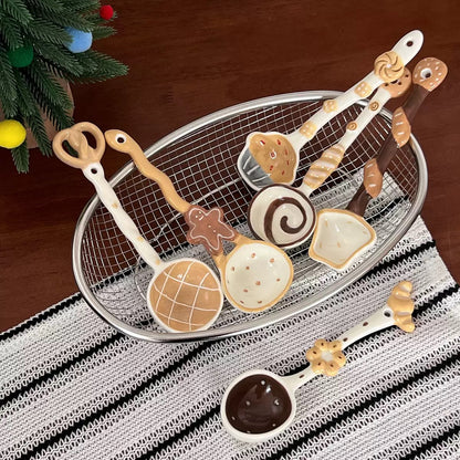 Kawaii Dessert Ceramic Spoon - 6 Styles