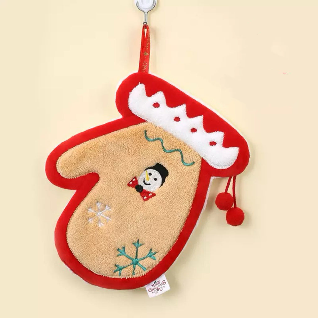 Christmas Shaped Hand Towel - 4 Designs | Christmas Gift