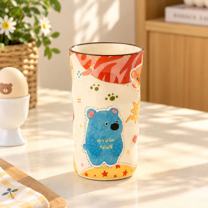 Cute Blue Koala Ceramic Cup – 380ML