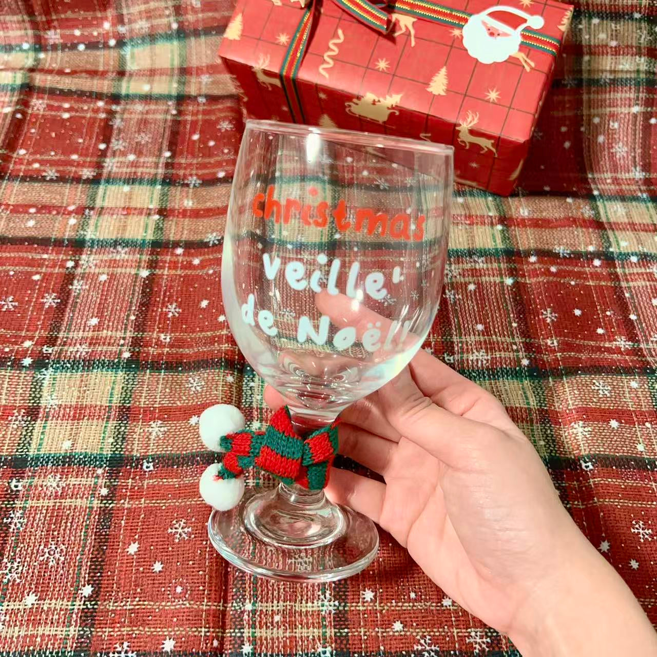 Christmas Footed Wine Glass - 300ML | Christmas Gift