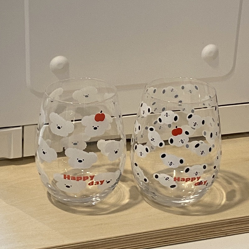 Cute Koala Large Glass Cup | Heat-Resistant, 540ML Capacity