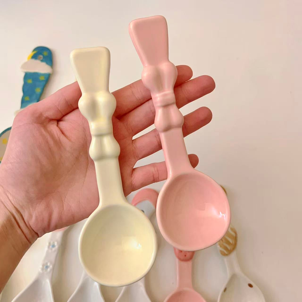 Colorful Handcrafted Ceramic Spoons