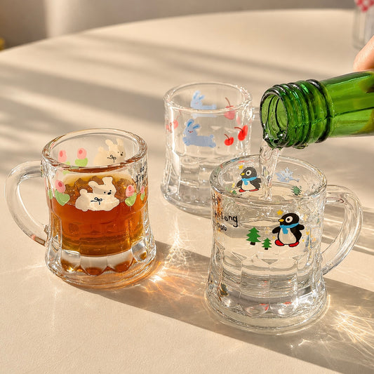 Kawaii Animal Shot Glass – 50ML | Bunny, Puppy & Penguin