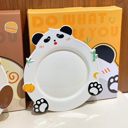 Animal Series Ceramic Dessert Plates – 3 Adorable Designs | Perfect for Gifting