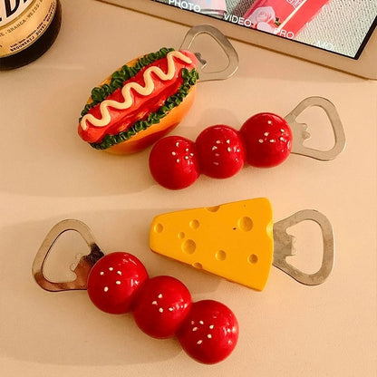 Adorable Food-Themed Fridge Magnet Bottle Openers