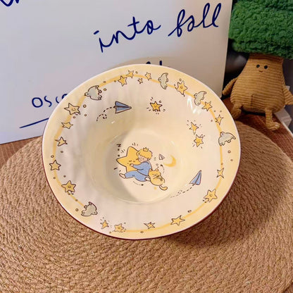 Star Prince Ceramic Soup Plate, 8-Inch