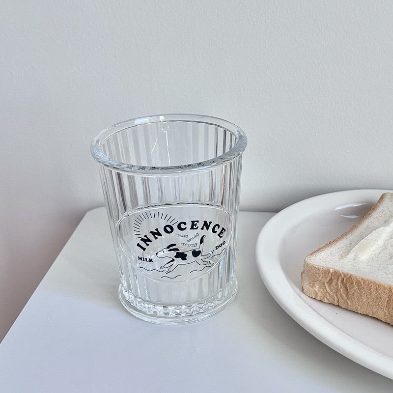 Milk Dog Glass Cup – 350ML Capacity