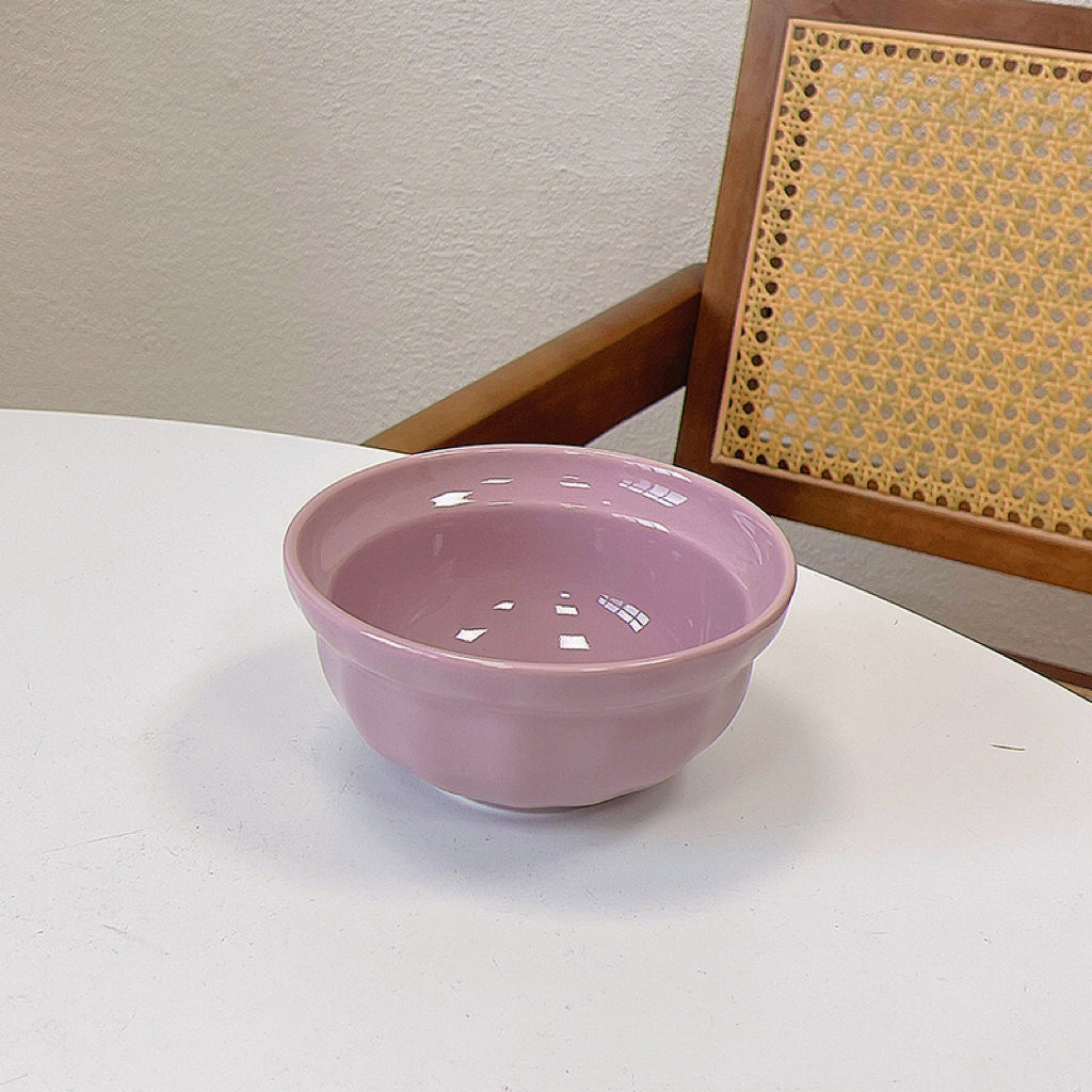Creamy Purple and White Ceramic Bowl - 260ML & 600ML