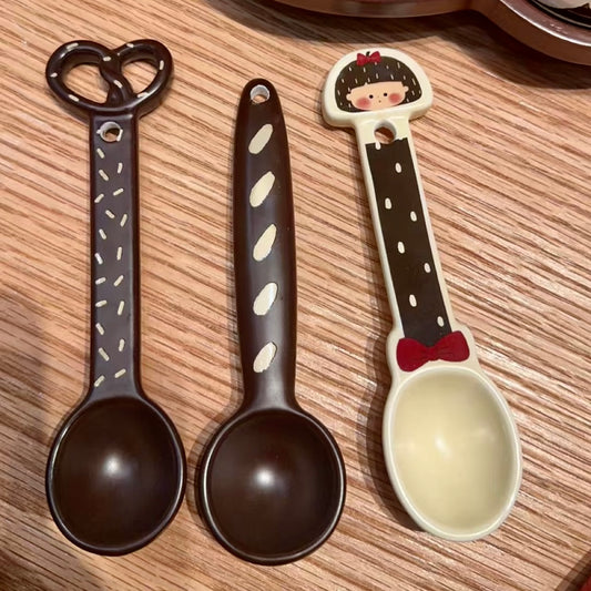 Cute Dessert Ceramic Spoon - Bread & Girl Design