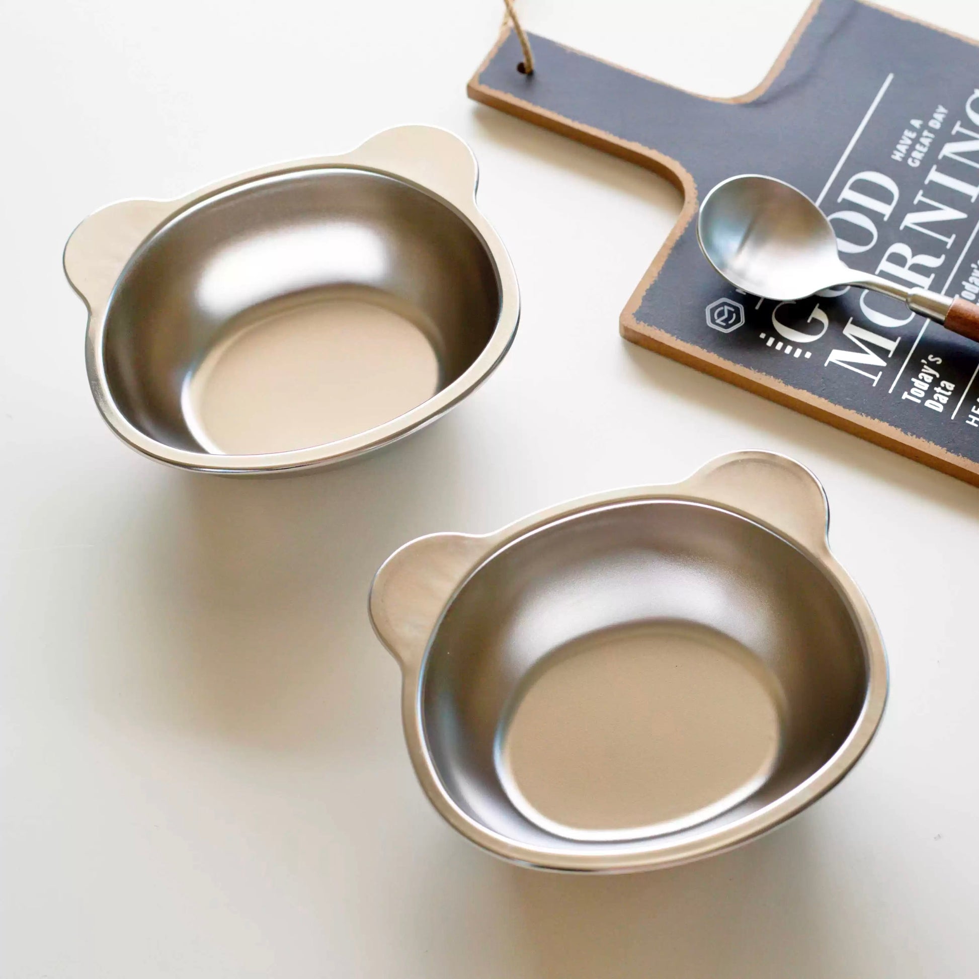 Bear-Shaped Stainless Steel Bowl