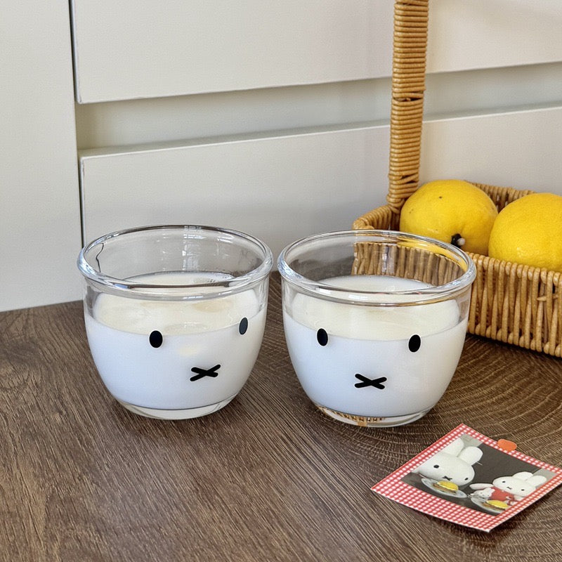 Bunny Face Mini Glass Dessert Cup – Set of 2 | 260ML