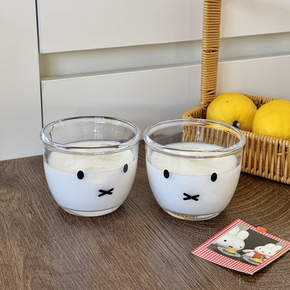 Bunny Face Mini Glass Dessert Cup – Set of 2 | 260ML