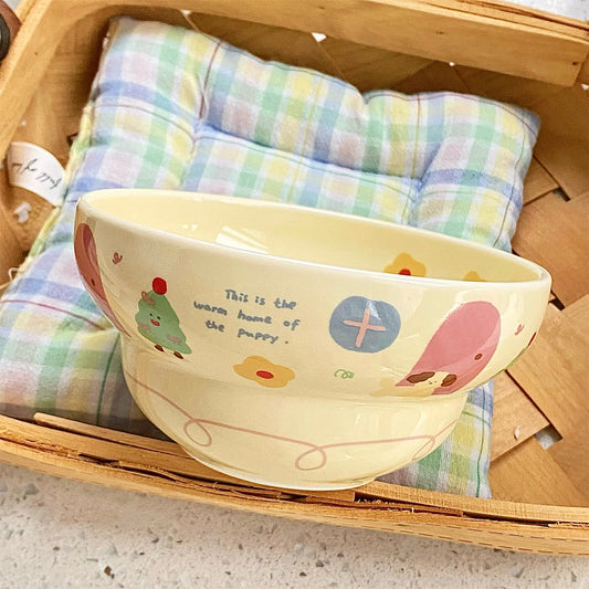Puppy Home Ceramic Cereal Bowls – 250ML