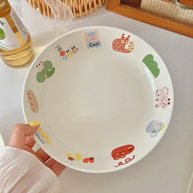 Cute Illustration Series Dinnerware Set - Adorable and Practical Design