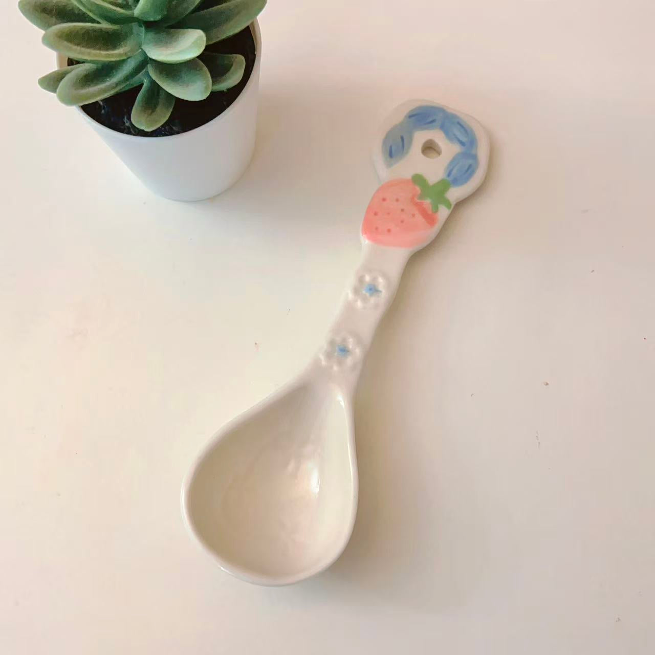 Colorful Handcrafted Ceramic Spoons