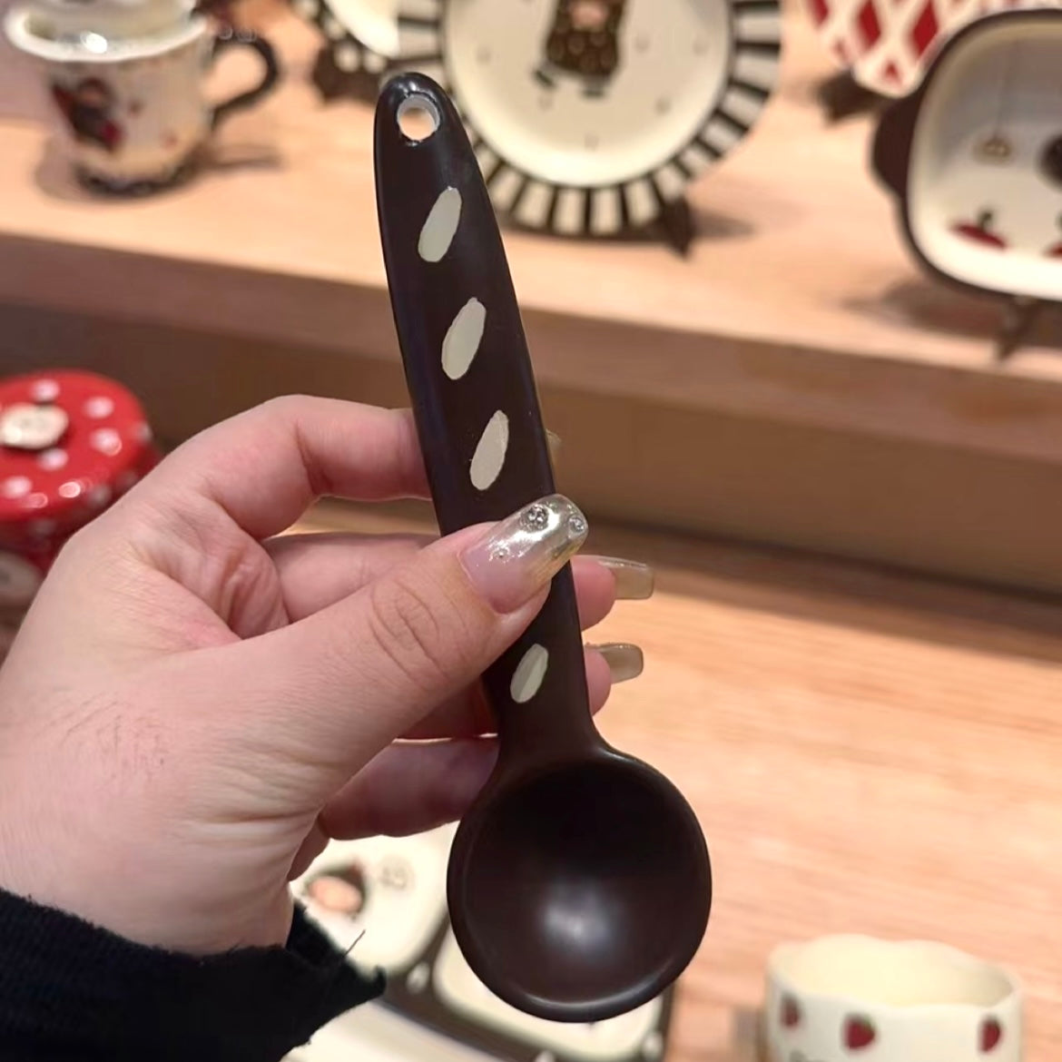 Cute Dessert Ceramic Spoon - Bread & Girl Design