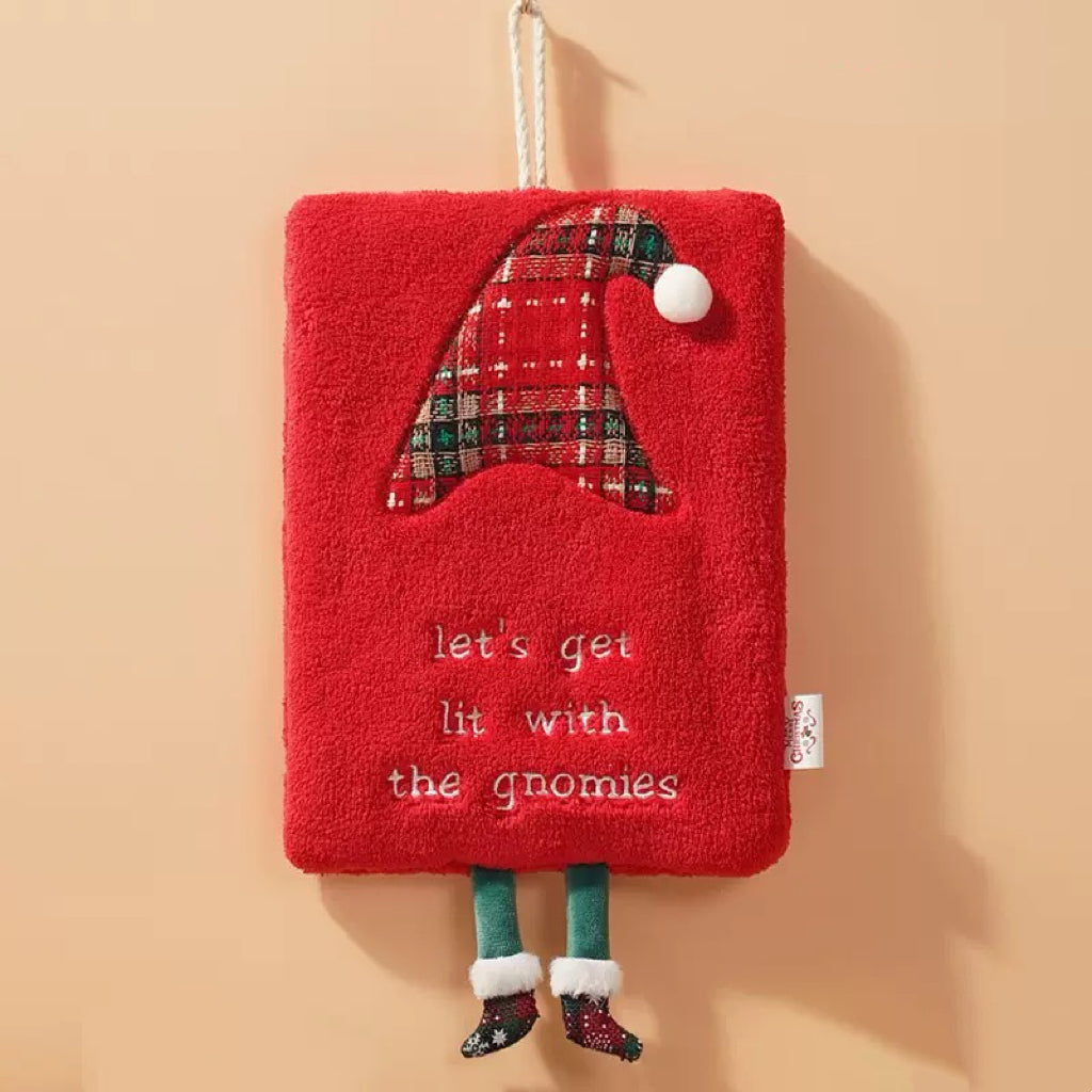 Christmas Square Hand Towel with Legs - 4 Colors | Christmas Gift