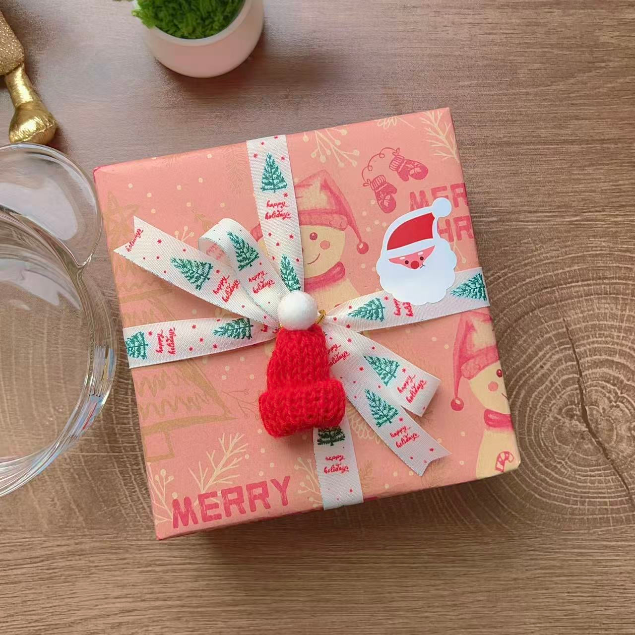 Christmas snowman glass yogurt bowl with festive design and Best wishes message, 400ML