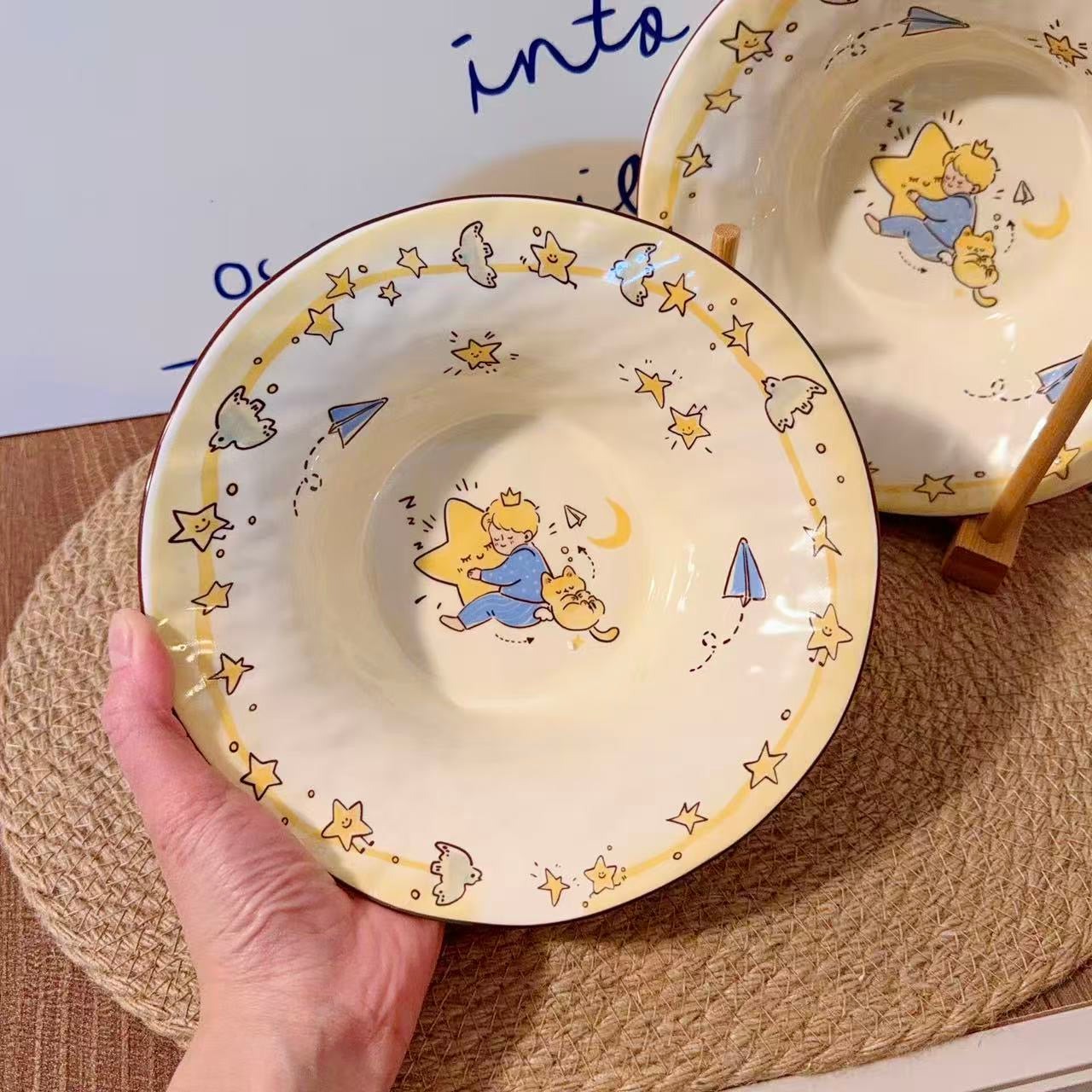 Star Prince Ceramic Soup Plate, 8-Inch