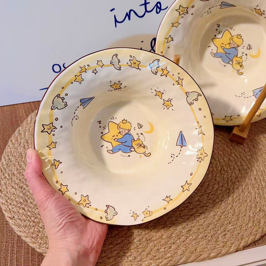 Star Prince Ceramic Soup Plate, 8-Inch