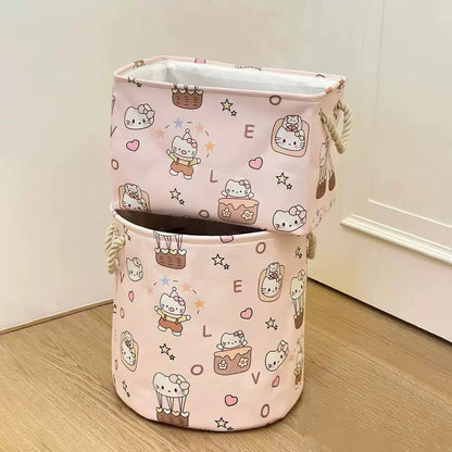 Kitty Cat Linen Storage Bag - Foldable & Water-Resistant