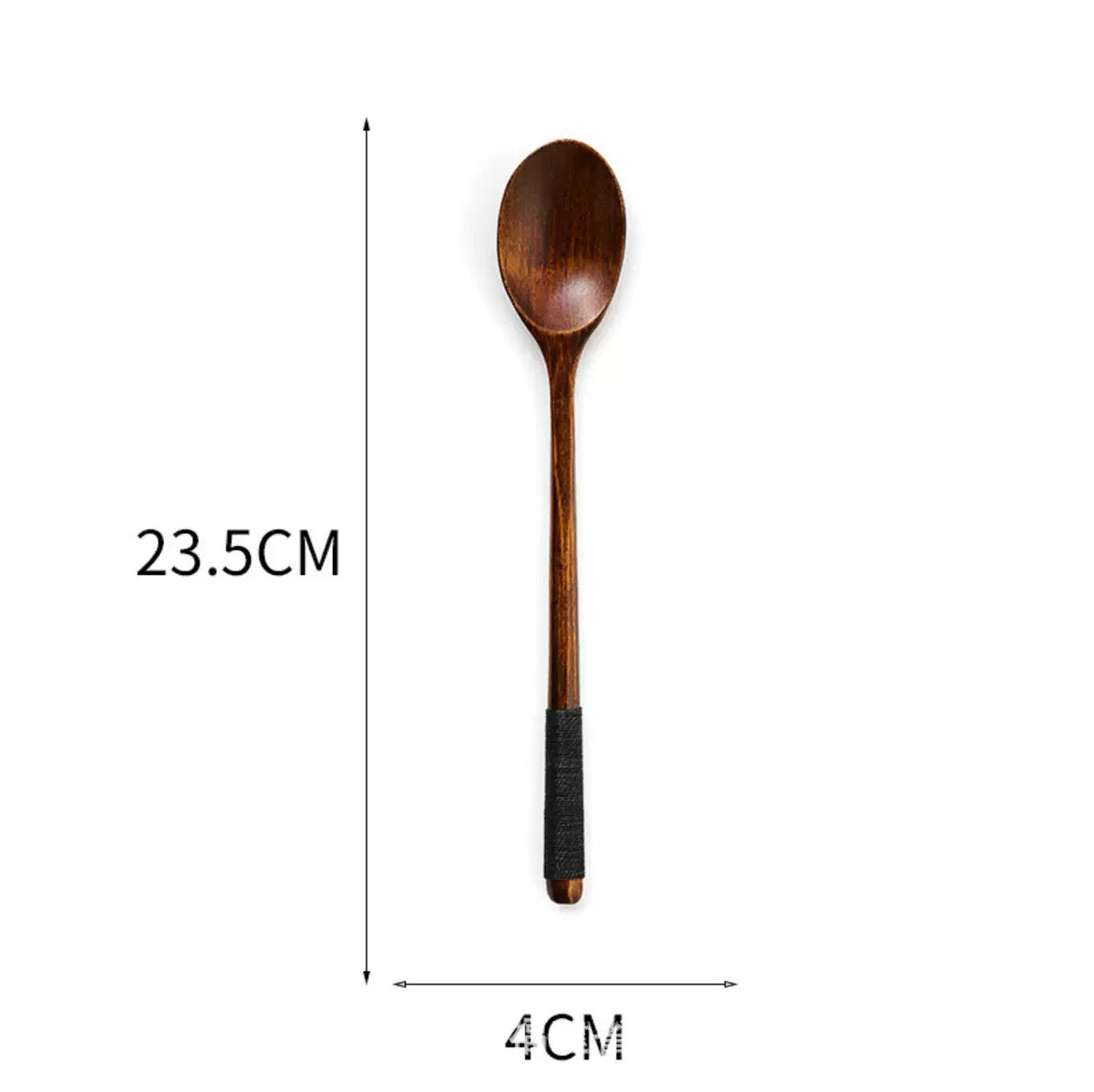 Japanese Style Wooden Spoon with Wrapped Handle