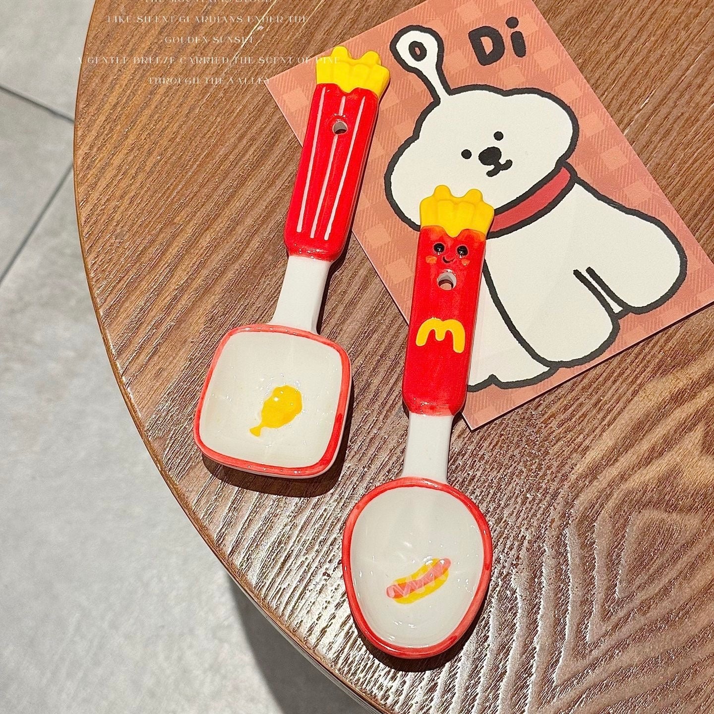 French Fries Kawaii Ceramic Spoon – 16CM