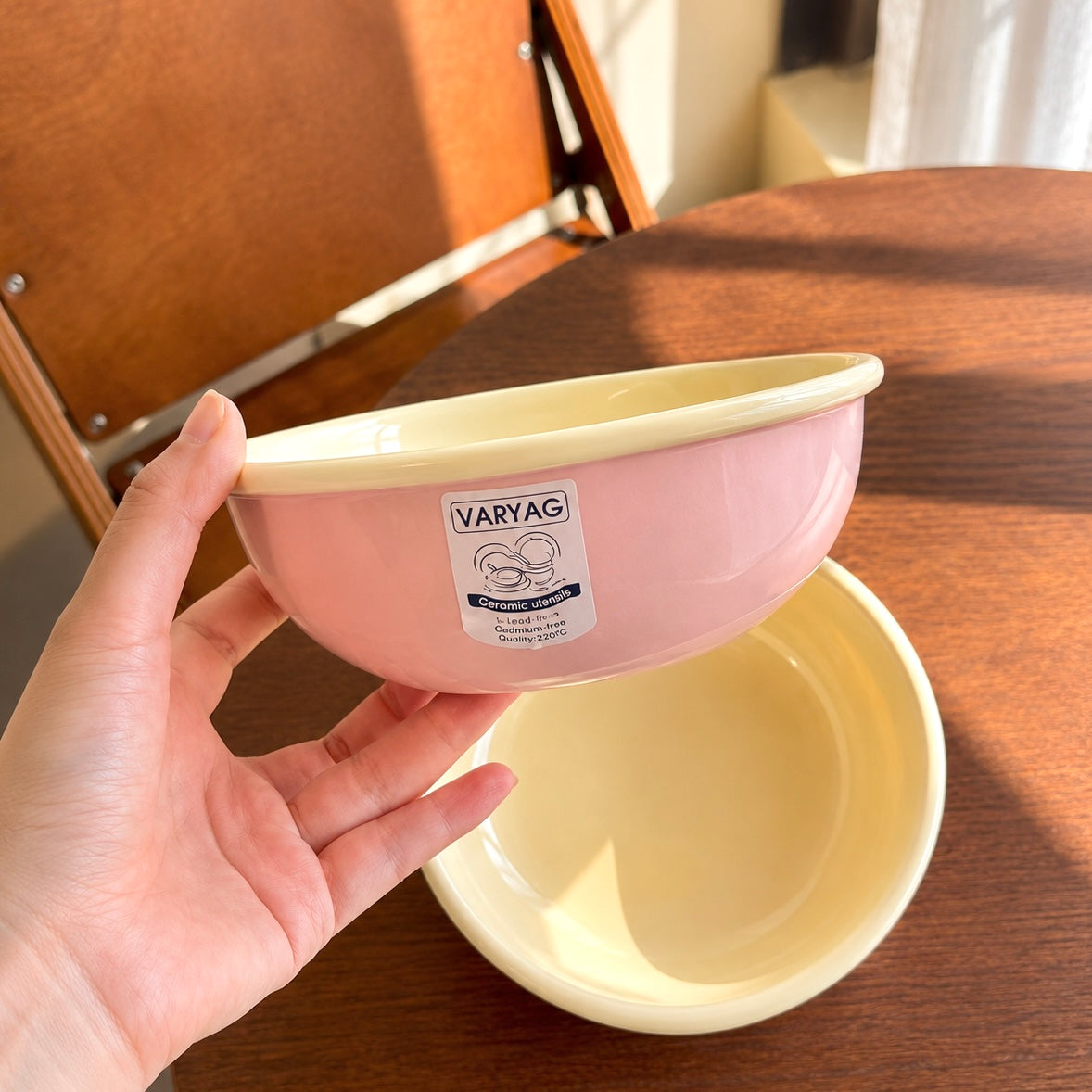 Morandi Pastel Ceramic Yogurt Bowl Set of 4 – 400ML