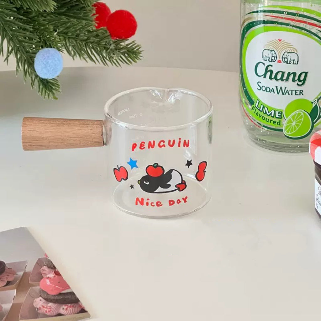 Penguin Glass Measuring Cup with Handle – 100ML