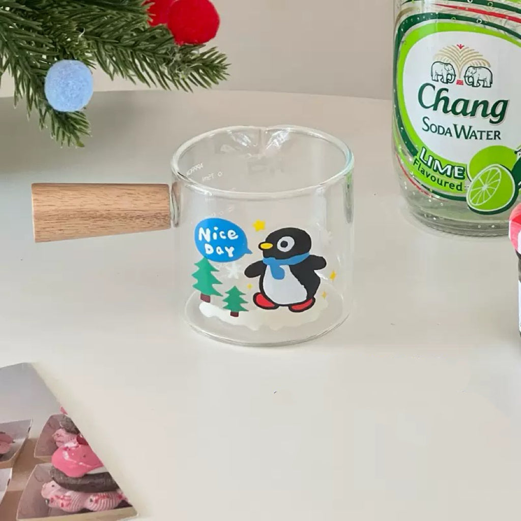 Penguin Glass Measuring Cup with Handle – 100ML