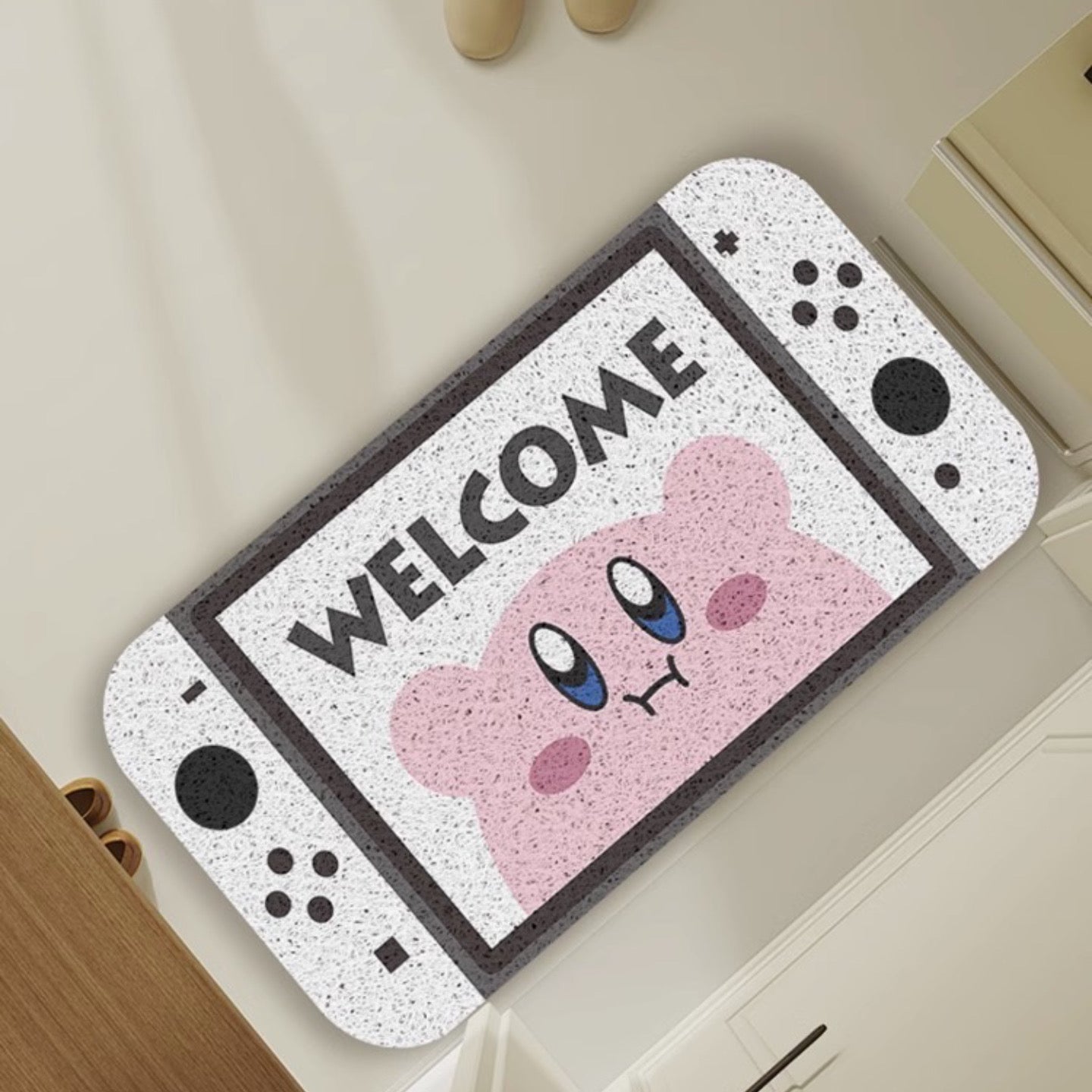 Switch-Inspired Kirby Welcome Mat